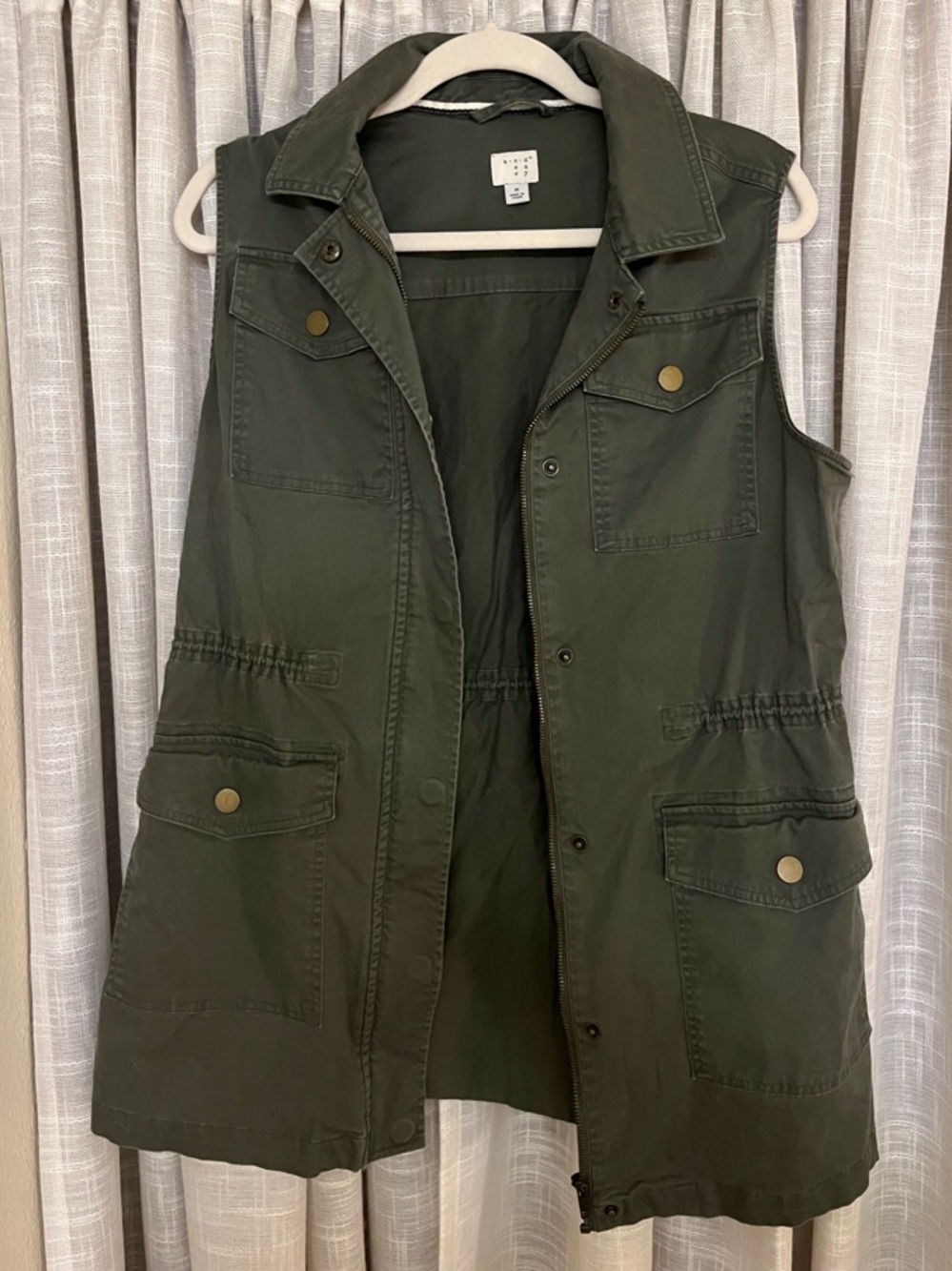 a new day Olive Green Sleeveless Utility Vest